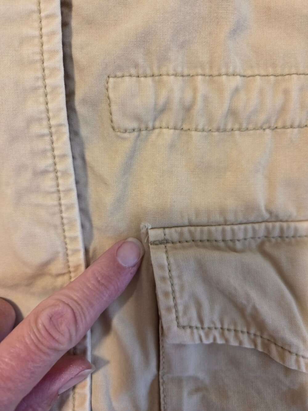 Mens Gap Khaki Utility Jacket XS Cotton Four-Pocket Cabin Heritage Boyfriend - Picture 6 of 6